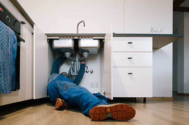 Professional Drain Cleaning technician working in Brimfield, MA
